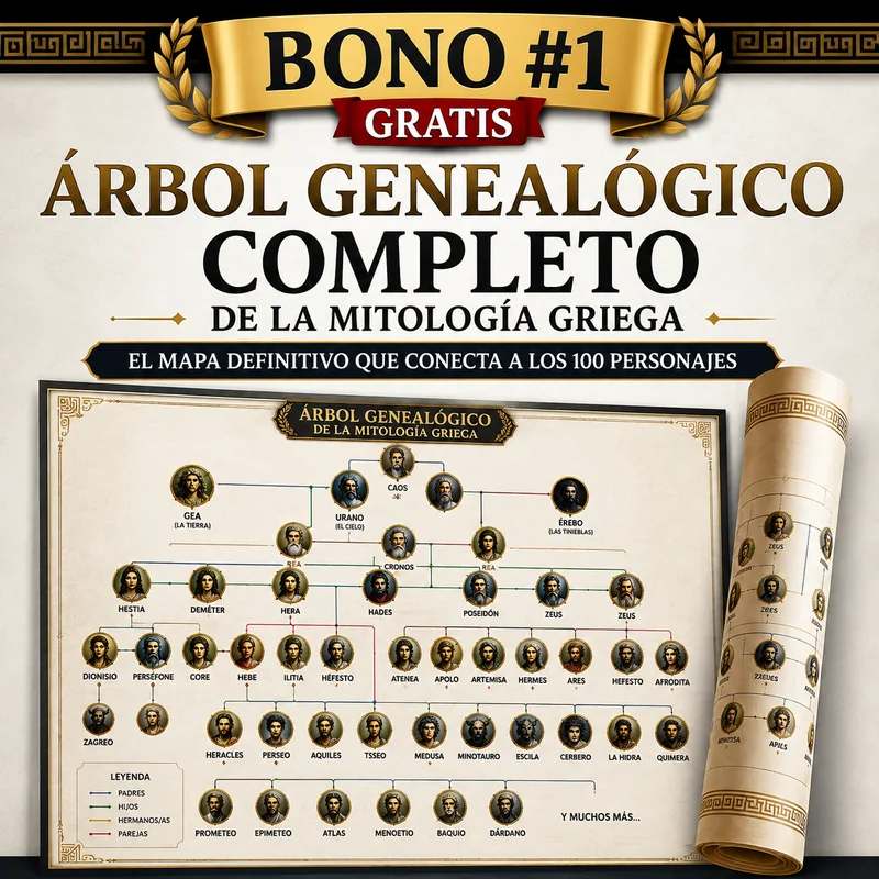 Bono 1, Árbol Genealógico Completo: un solo mapa que conecta a los 100 personajes y muestra quién es hijo, hermano o padre de quién.